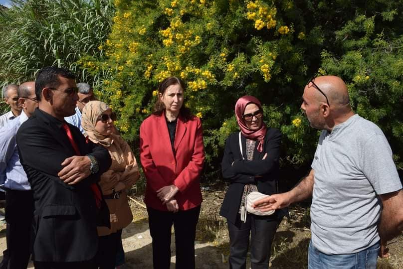 وزيرة التجهيز تطلع على الاستعدادات لإنطلاق  أشغال مشروع قنطرة بنزرت الجديدة